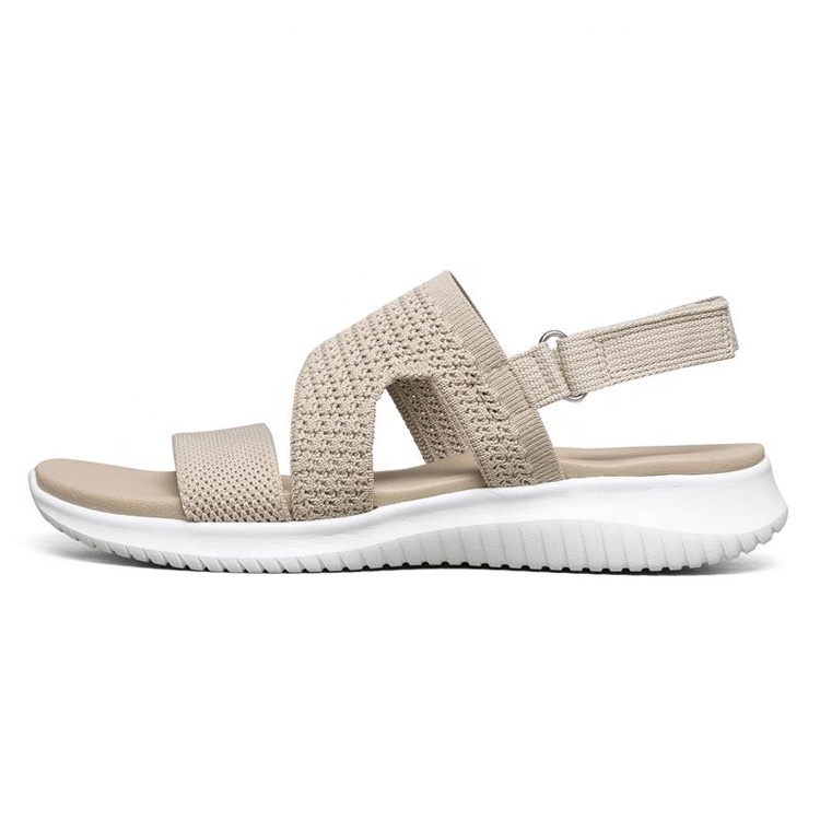 China Manufacturers Factory Stylish New Design High Quality Knitting Casual Shoes Girls Summer Sandals